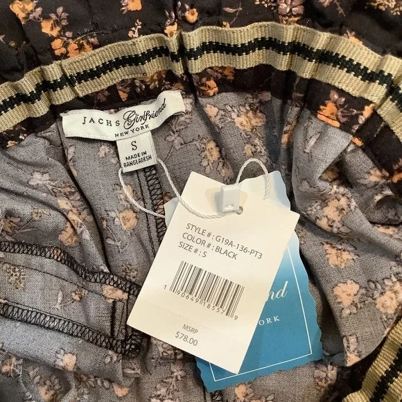 Jachs Girlfriend Floral Paper Bag High Waist Pull On Culotte Shorts NWT - Picture 13 of 16